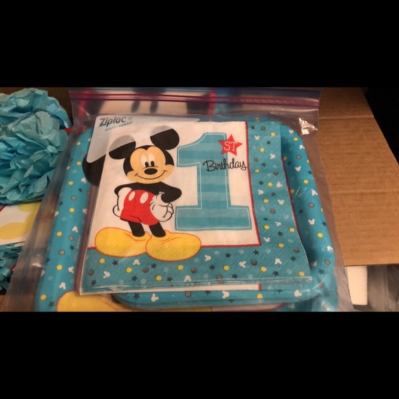 Mickey Mouse 1st birthday supplies - Picture 2 of 3